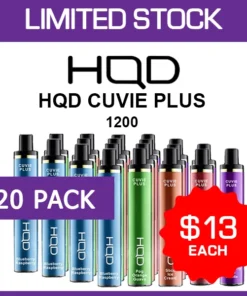 HQD CUVIE PLUS – 1200 PUFFS – 20 PACK